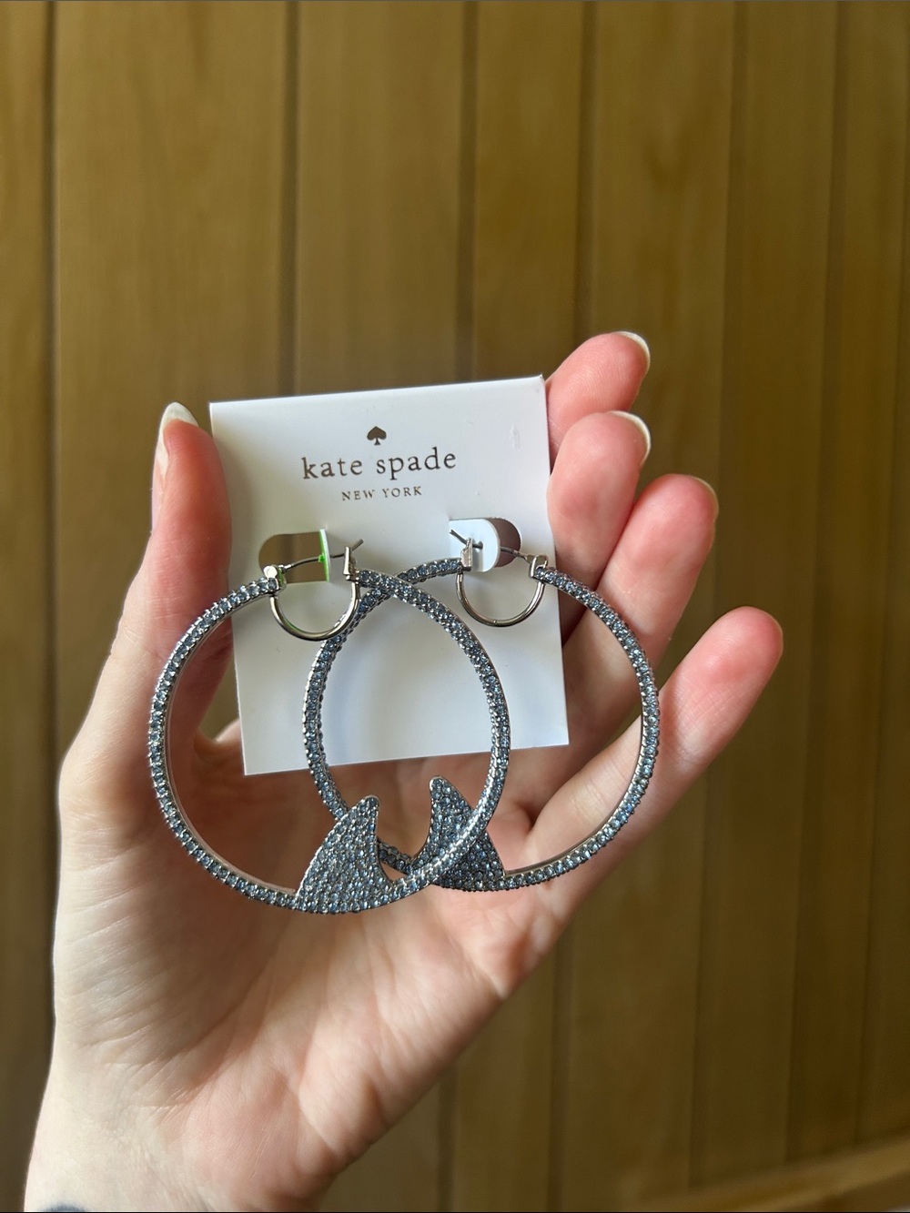 Kate spade shark 🦈 hoop earrings